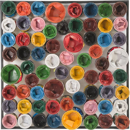 Paint Can Square Wall Art by Phillips Collection. Made from metal in a modern style.