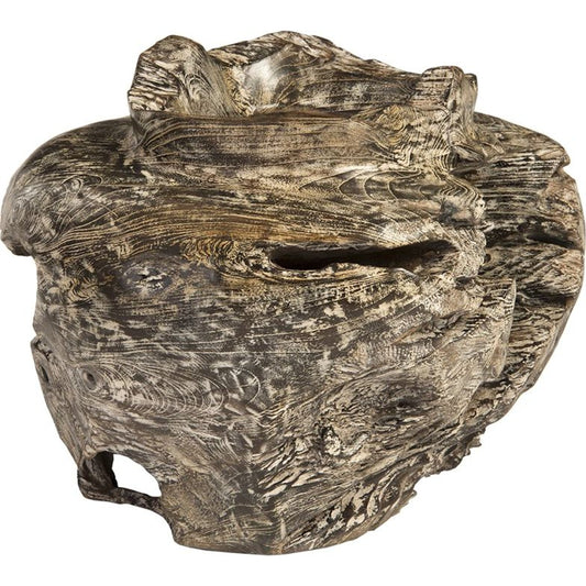 Teak Bowl by Phillips Collection in black wash. Made from wood in a eclectic & global style.