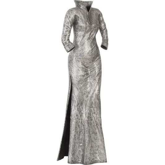 Dress Sculpture by Phillips Collection in silver and aluminum. Made from metal in a eclectic & global style.