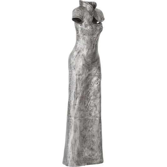 Dress Sculpture by Phillips Collection in silver and aluminum. Made from metal in a eclectic & global style.