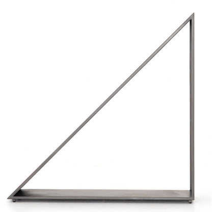Nero Firewood Storage by Four Hands in coated gunmetal. Made from iron in a modern style.