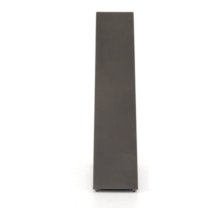 Nero Firewood Storage by Four Hands in coated gunmetal. Made from iron in a modern style.