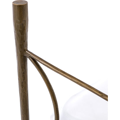 Westwood Bed by Four Hands in antique brass. Made from iron in a transitional style.