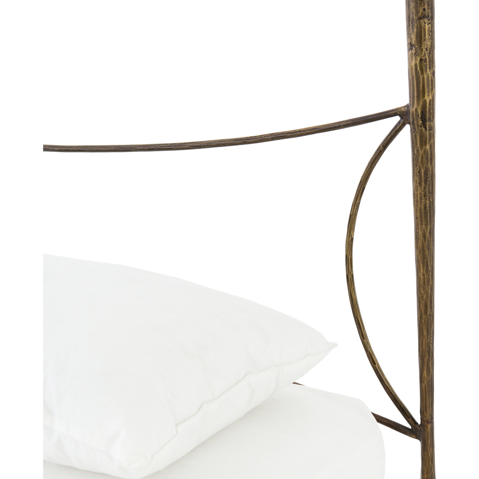 Westwood Bed by Four Hands in antique brass. Made from iron in a transitional style.