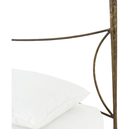 Westwood Bed by Four Hands in antique brass. Made from iron in a transitional style.
