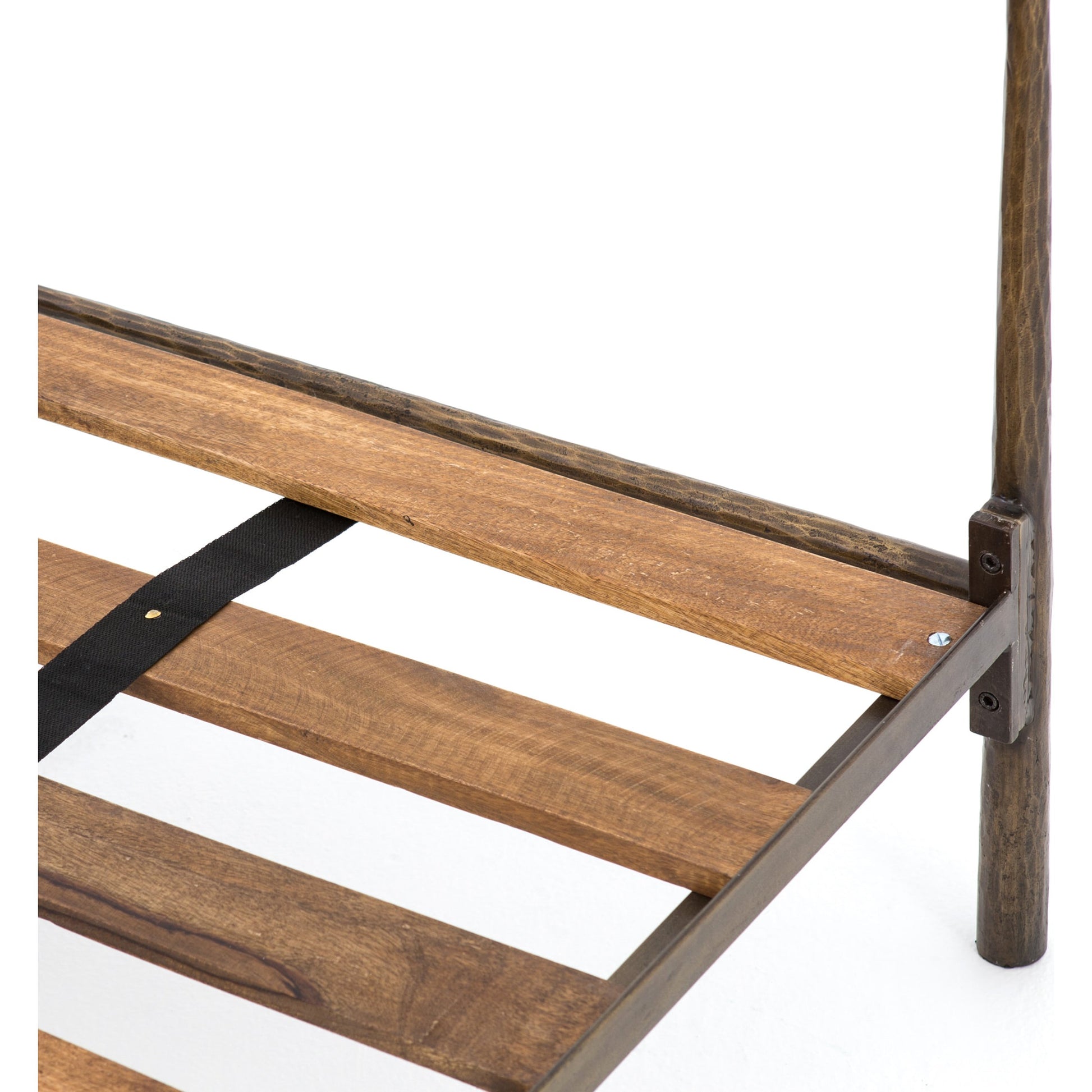 Westwood Bed by Four Hands in antique brass. Made from iron in a transitional style.