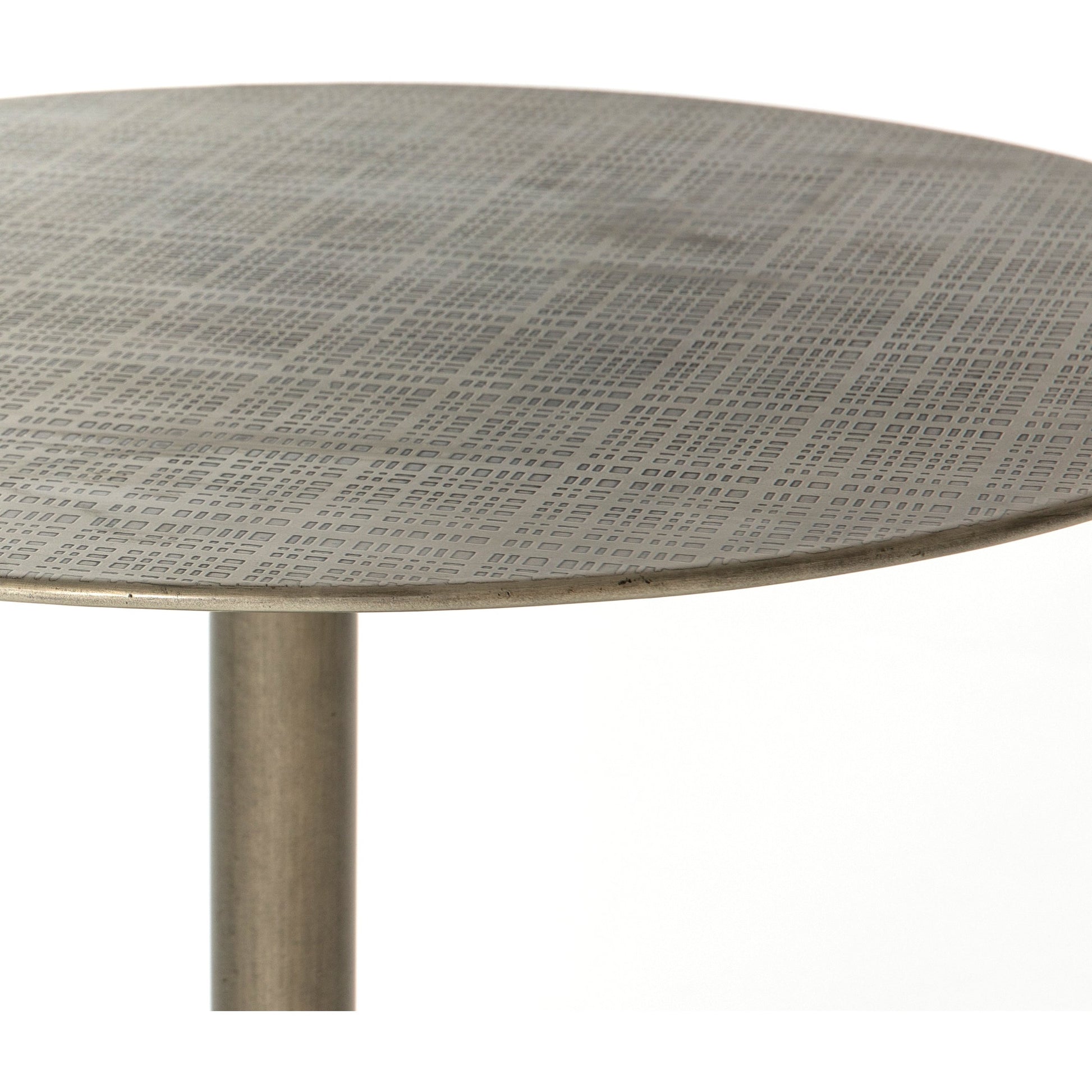 Fannin Counter Table by Four Hands in aged brass. Made from iron in a modern style.