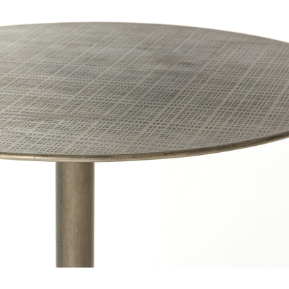 Fannin Counter Table by Four Hands in aged brass. Made from iron in a modern style.