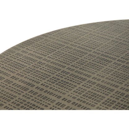 Fannin Counter Table by Four Hands in aged brass. Made from iron in a modern style.