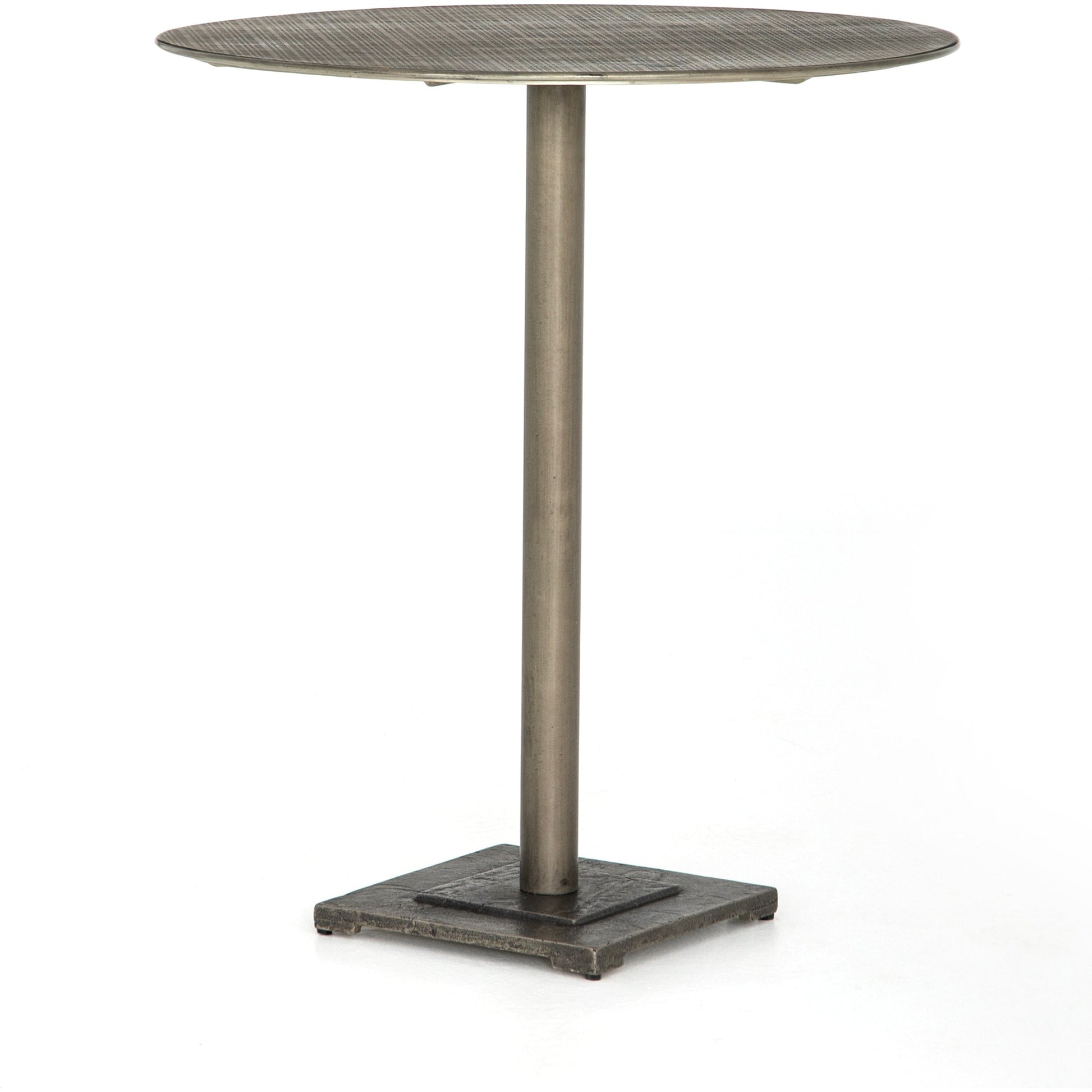 Fannin Counter Table by Four Hands in aged brass. Made from iron in a modern style.