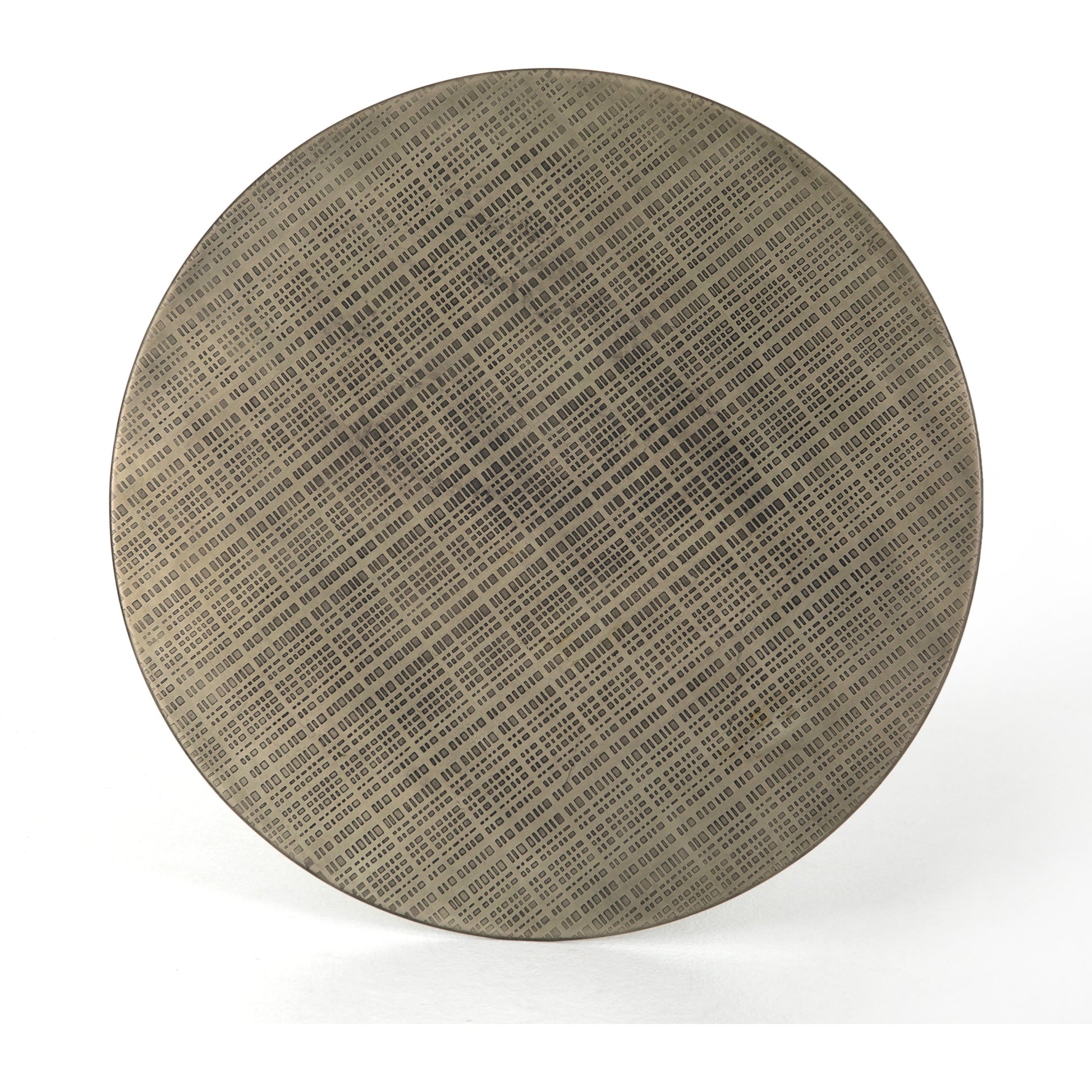 Fannin Counter Table by Four Hands in aged brass. Made from iron in a modern style.