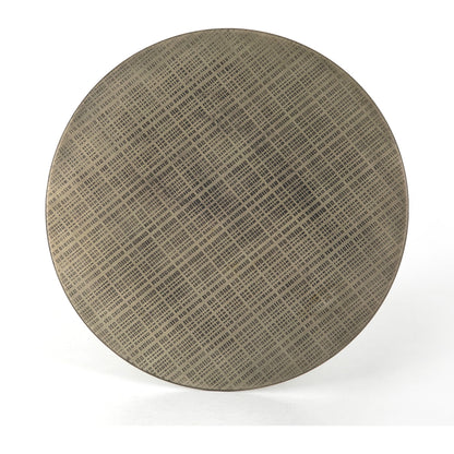 Fannin Counter Table by Four Hands in aged brass. Made from iron in a modern style.