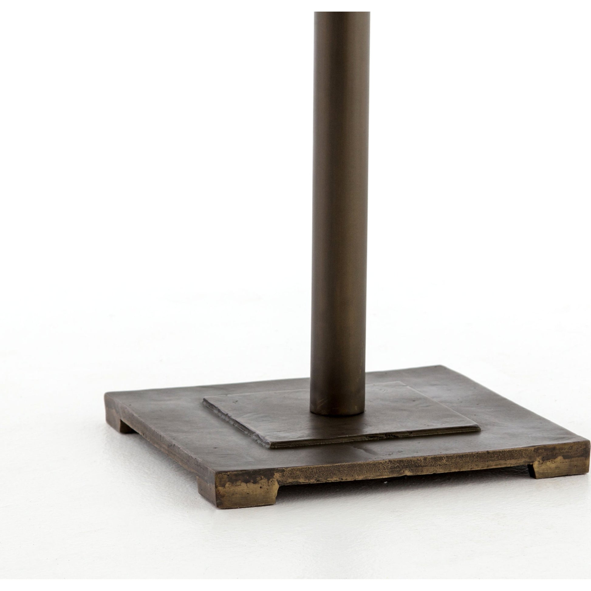 Fannin Counter Table by Four Hands in aged brass. Made from iron in a modern style.
