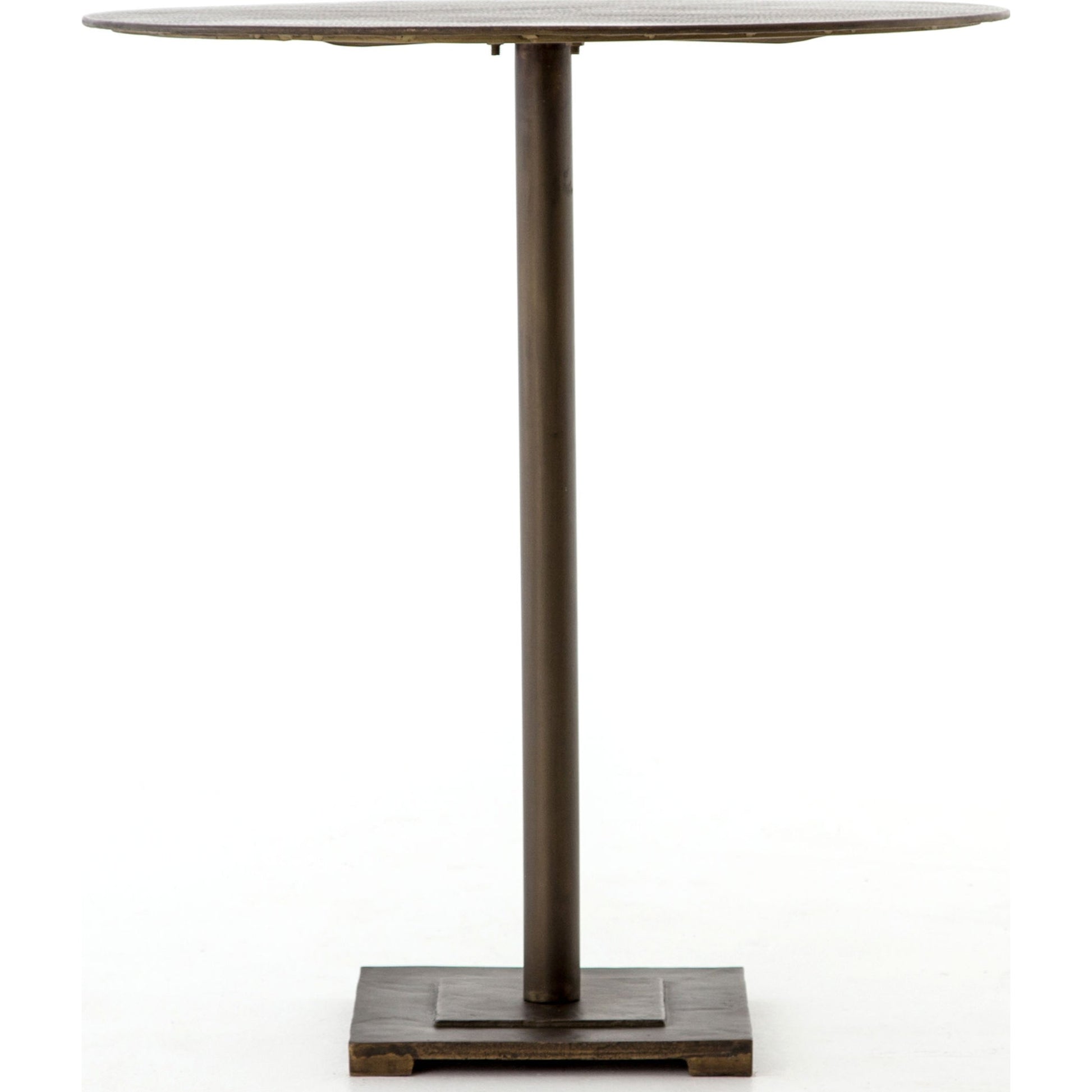 Fannin Counter Table by Four Hands in aged brass. Made from iron in a modern style.