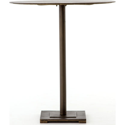Fannin Counter Table by Four Hands in aged brass. Made from iron in a modern style.