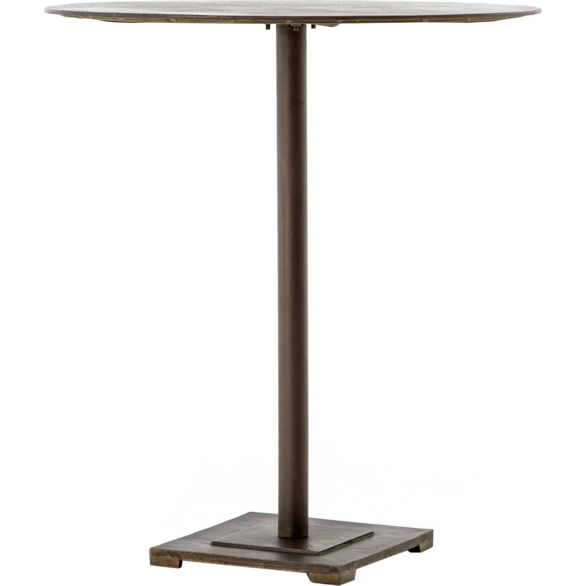 Fannin Counter Table by Four Hands in aged brass. Made from iron in a modern style.