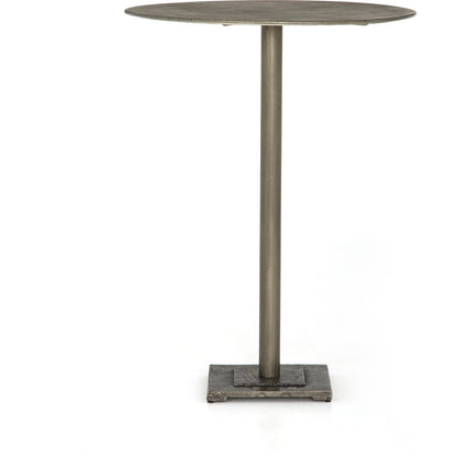 Fannin Bar Table by Four Hands in aged brass. Made from iron in a modern style.