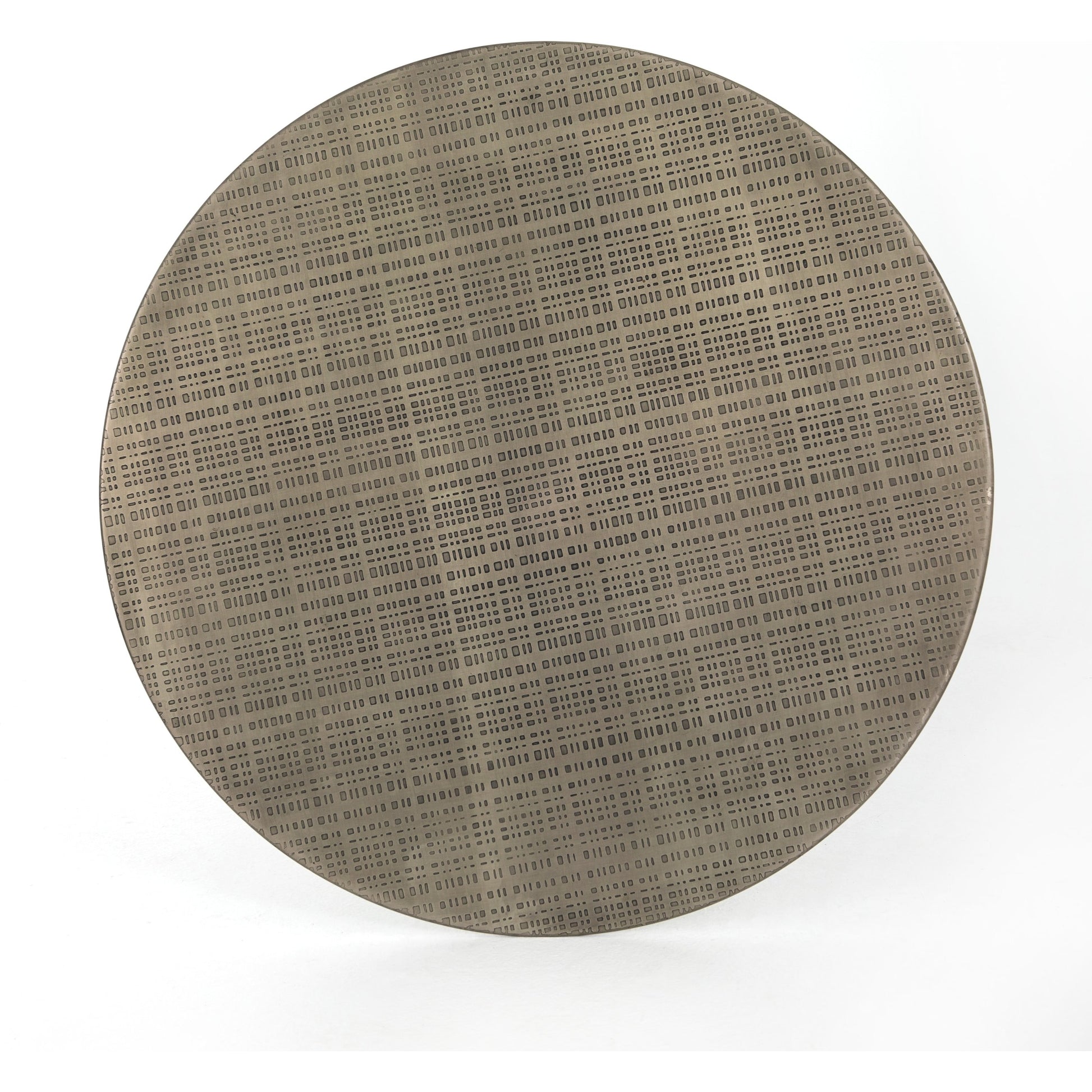 Fannin Bar Table by Four Hands in aged brass. Made from iron in a modern style.