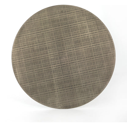 Fannin Bar Table by Four Hands in aged brass. Made from iron in a modern style.