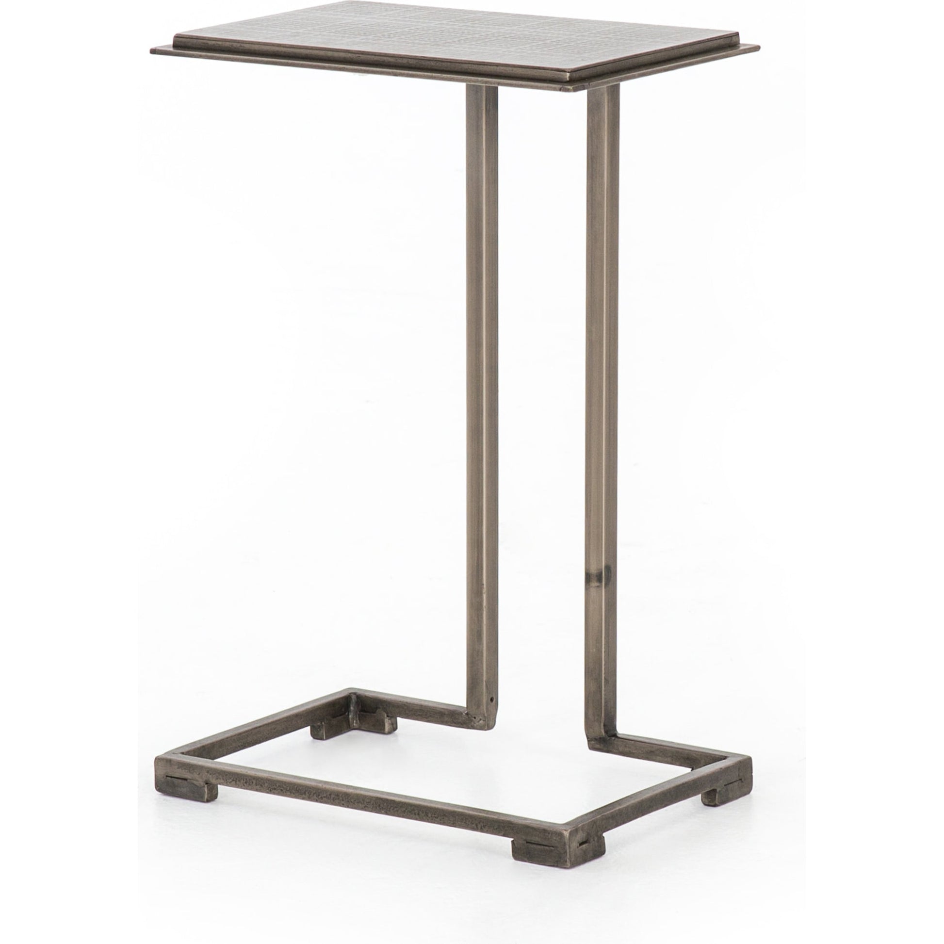 Acid Etch Table by Four Hands in antique brass. Made from iron in a modern style.