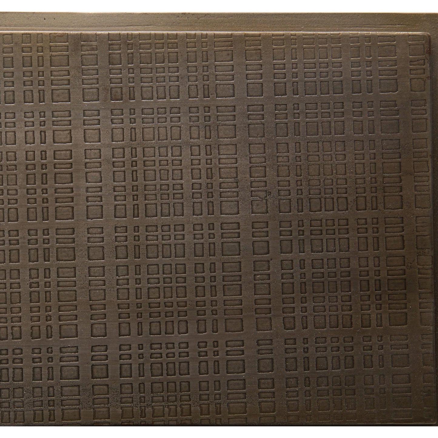 011 S-258274 | Closeup | Acid Etch Table by Four Hands in antique brass. Made from iron in a modern style.
