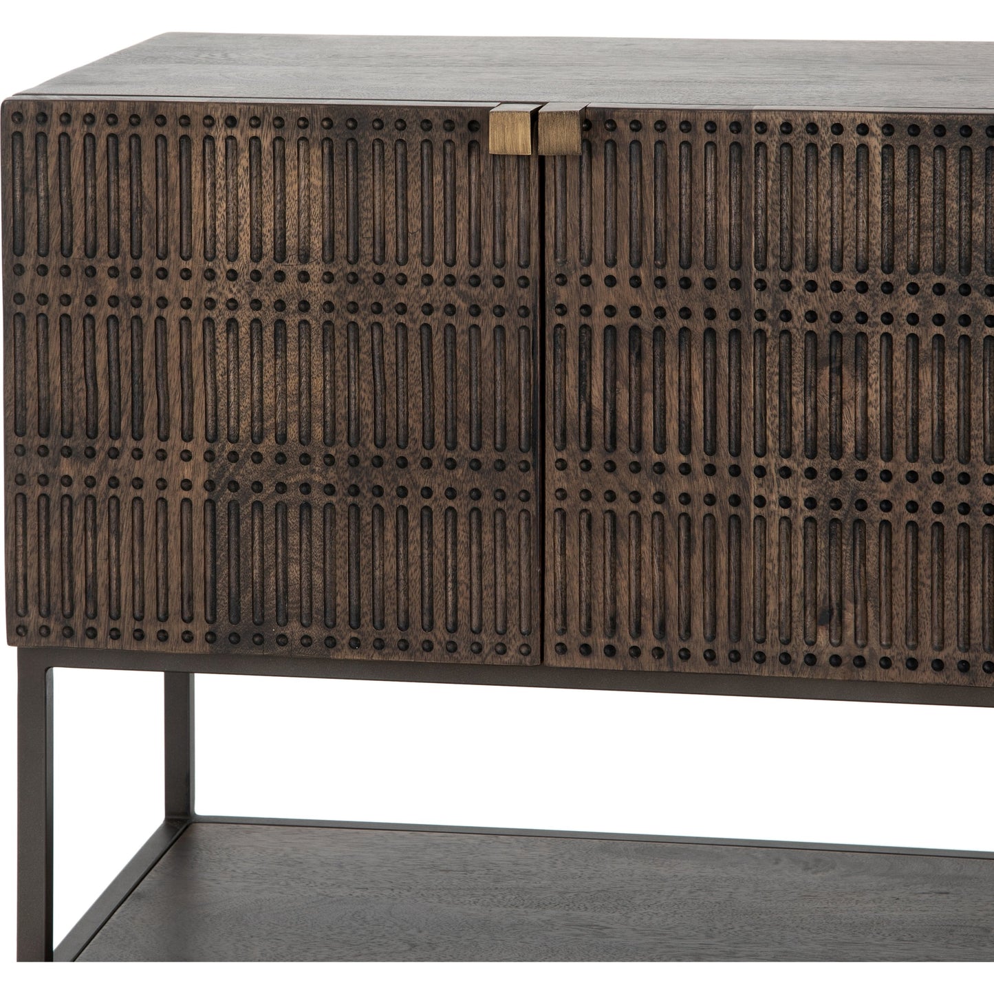 008 SR-809914 | Additional Silo | Kelby Small Media Cabinet by Four Hands. Made from solid mango, iron in a modern style.