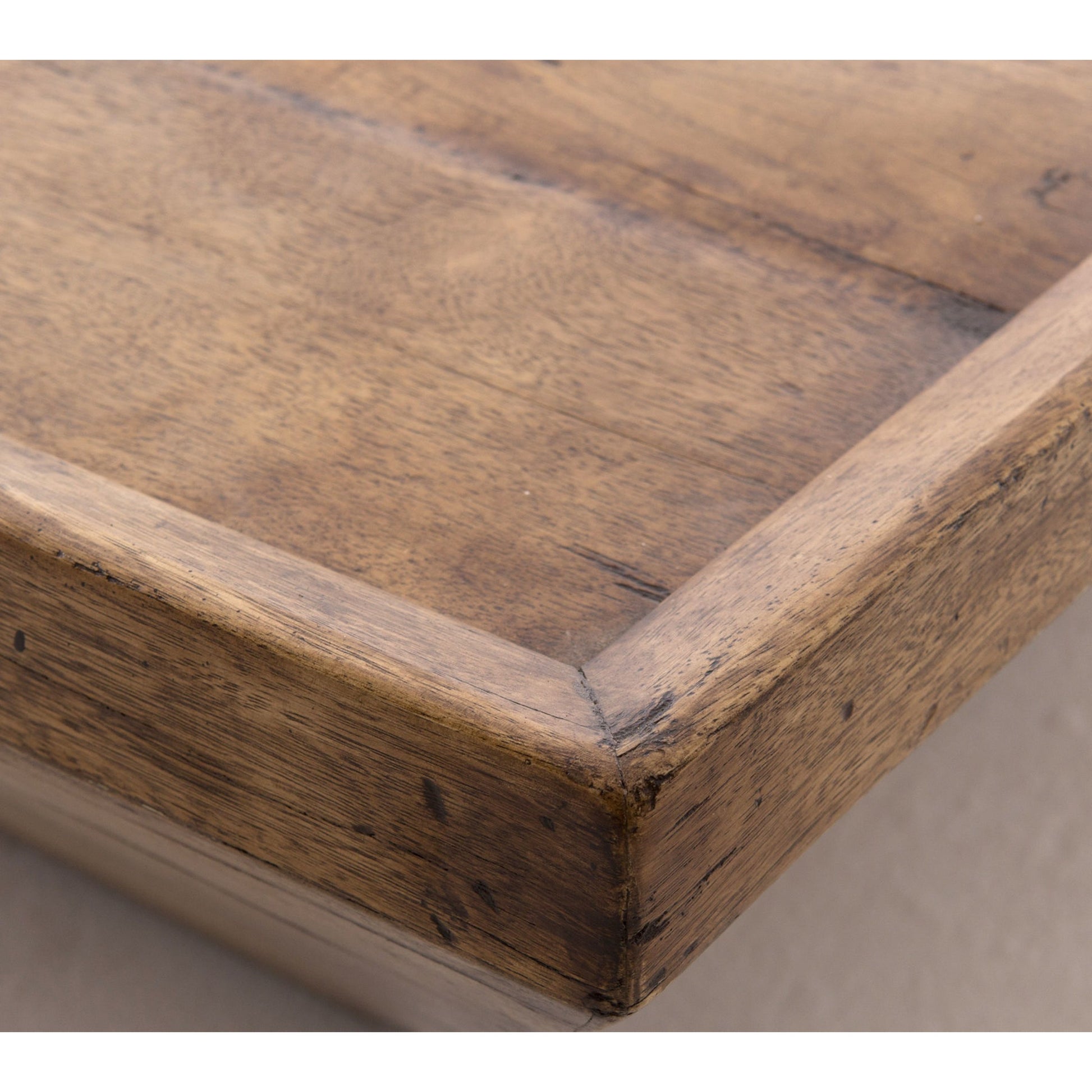 Drake Coffee Table by Four Hands in reclaimed fruitwood. Made from solid mixed reclaimed wood, solid mango, solid acacia in a cottage & farmhouse style.