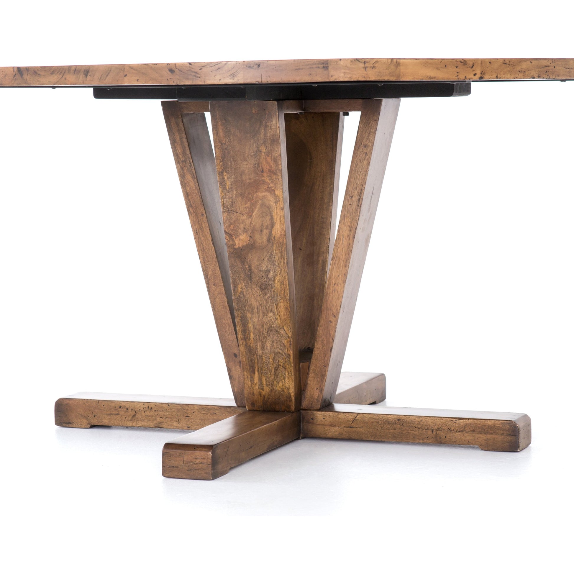Cobain Dining Table by Four Hands. Made from solid mango in a modern style.