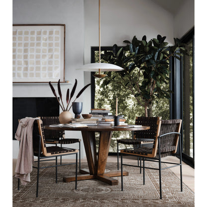 Cobain Dining Table by Four Hands. Made from solid mango in a modern style.