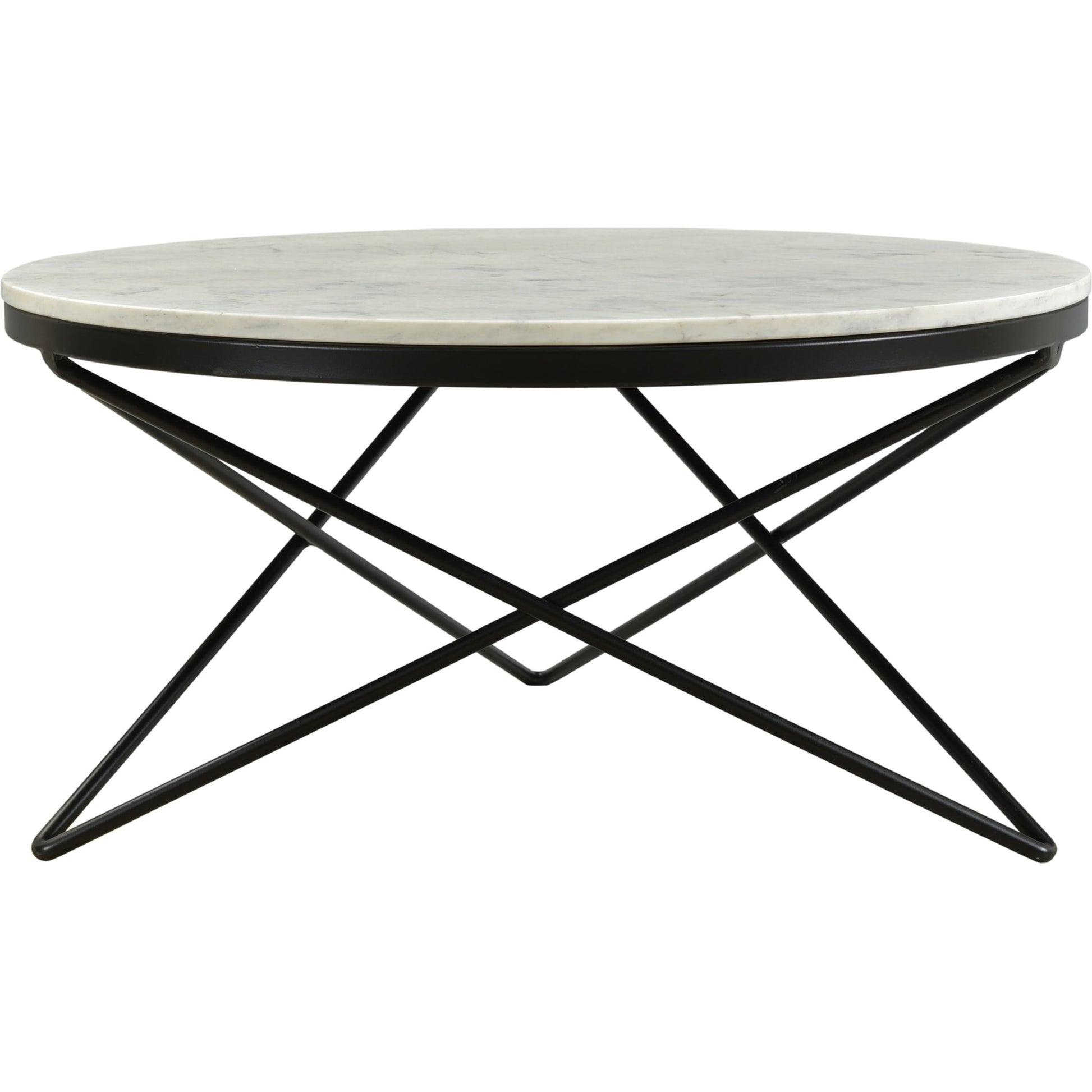 Haley Table Base by Moe's Home Collection in black and powder coated. Made from marble top, iron base, mdf in a modern style.