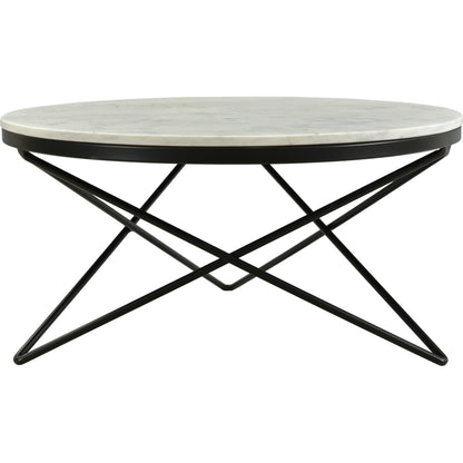 Haley Table Base by Moe's Home Collection in black and powder coated. Made from marble top, iron base, mdf in a modern style.