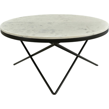 Haley Table Base by Moe's Home Collection in black and powder coated. Made from marble top, iron base, mdf in a modern style.