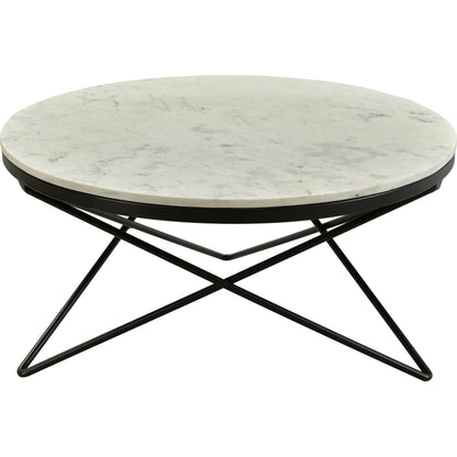 Haley Table Base by Moe's Home Collection in black and powder coated. Made from marble top, iron base, mdf in a modern style.