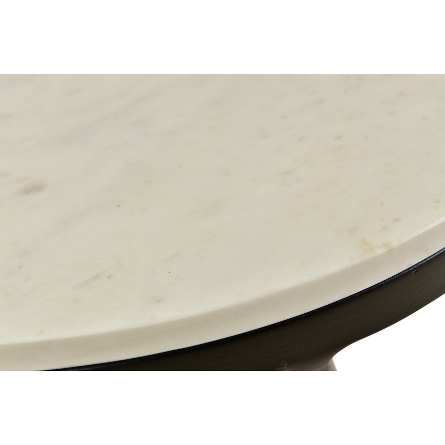 005 SR-386805 | Closeup | Haley Table Base by Moe's Home Collection in black and powder coated. Made from marble top, iron base, mdf in a modern style.
