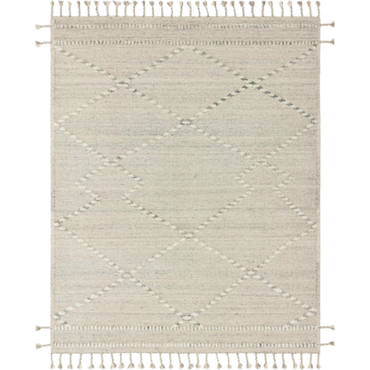 IMA-03 by Loloi in ivory, light gray. Made from 100% wool in a rustic style.
