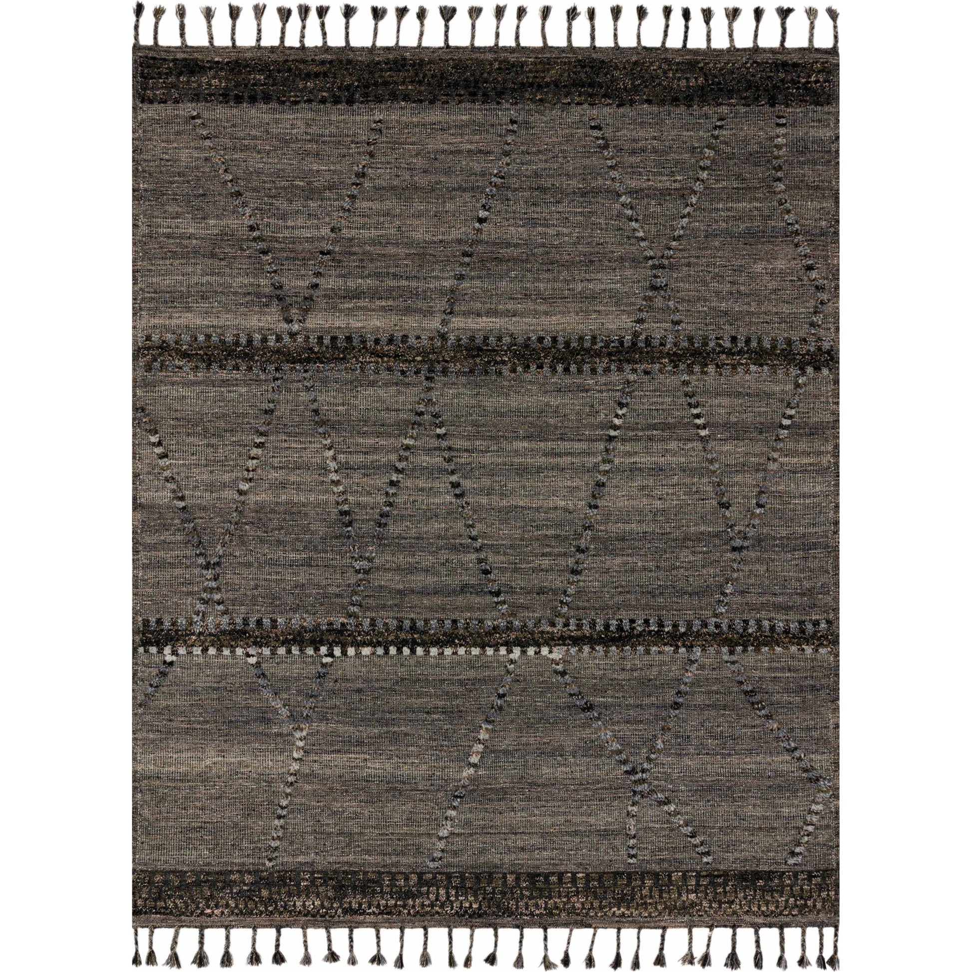 IMA-04 by Loloi in gray, multi. Made from 100% wool in a rustic style.