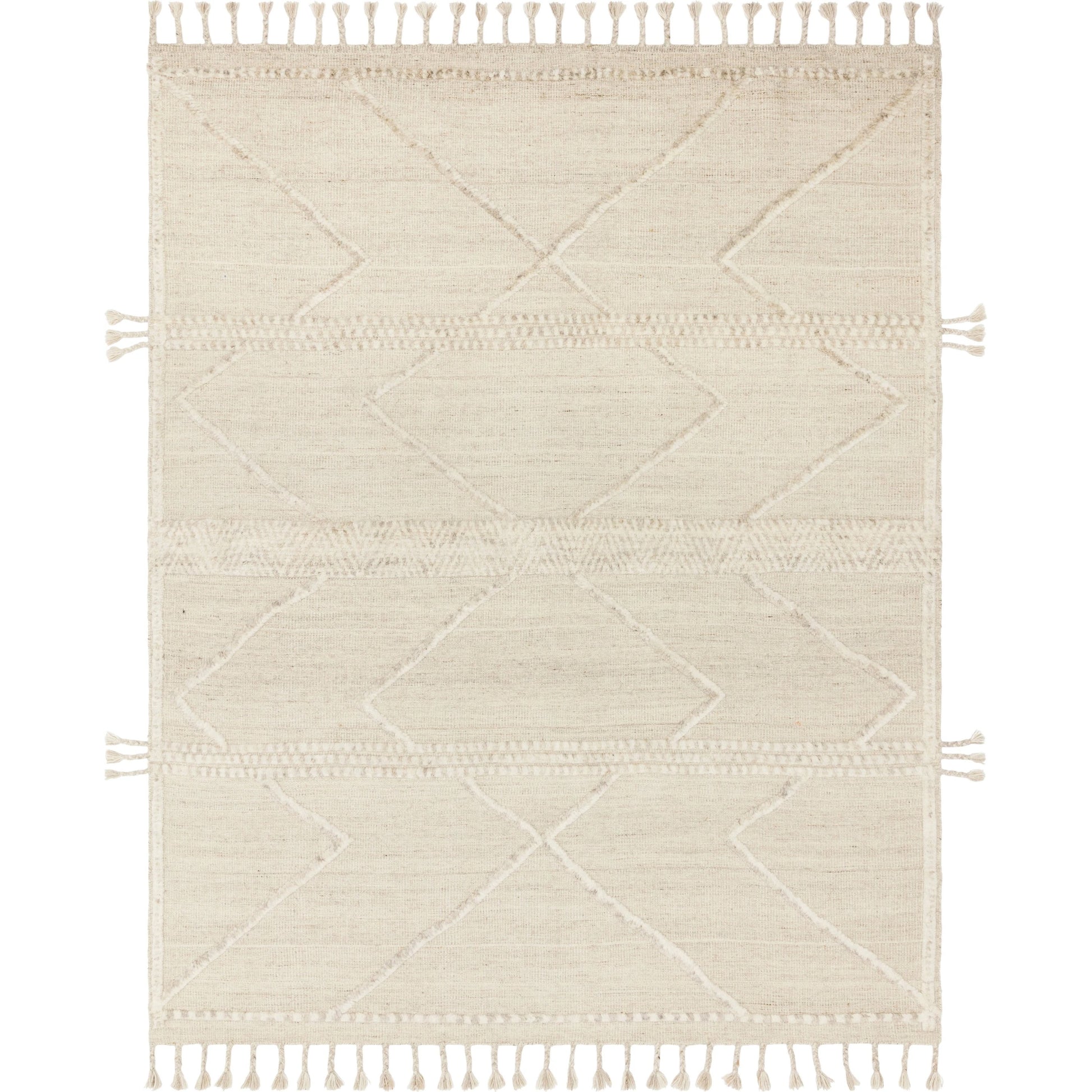 IMA-05 by Loloi in beige, ivory. Made from 100% wool in a eclectic & global style.