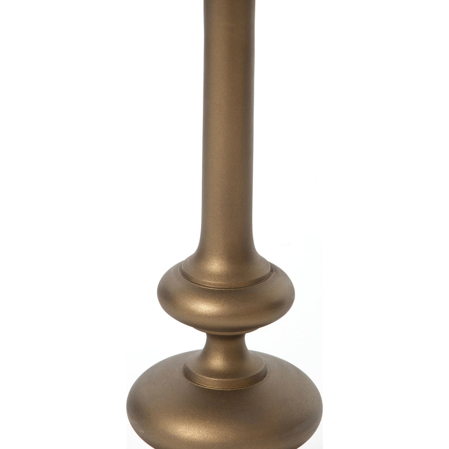 004 S-258343 | Additional Silo | Marlow Matchstick Pedestal Table by Four Hands in matte brass. Made from aluminum in a modern style.
