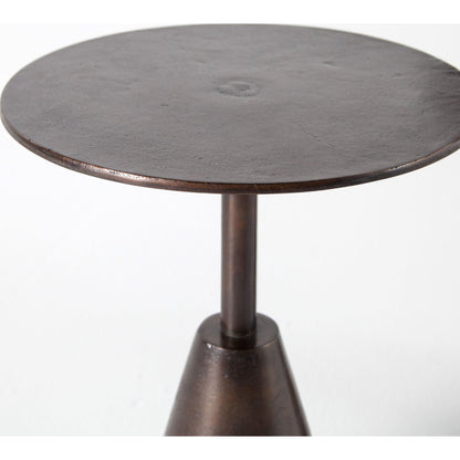 Frisco End Tables (Set of 2) by Four Hands in antique rust. Made from aluminum, engineered hardwood in a modern style.