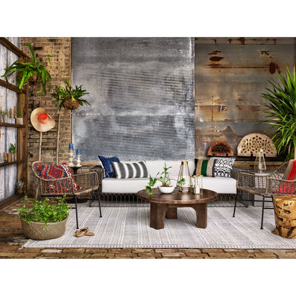 Cruz Coffee Table by Four Hands in antique rust. Made from aluminum in a eclectic & global style.