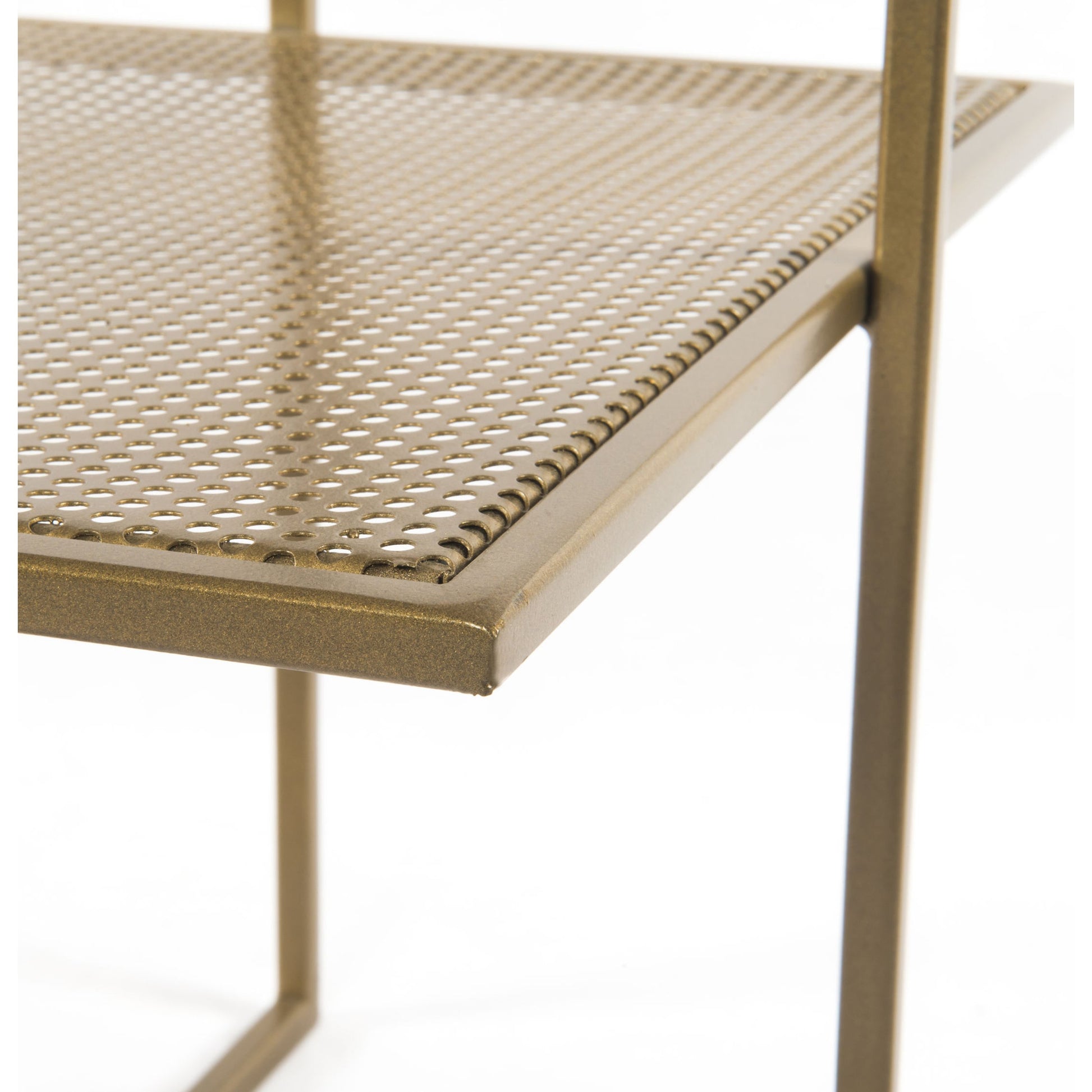 Olivia Nightstand by Four Hands in antique brass, polished white marble. Made from iron, solid marble in a modern style.