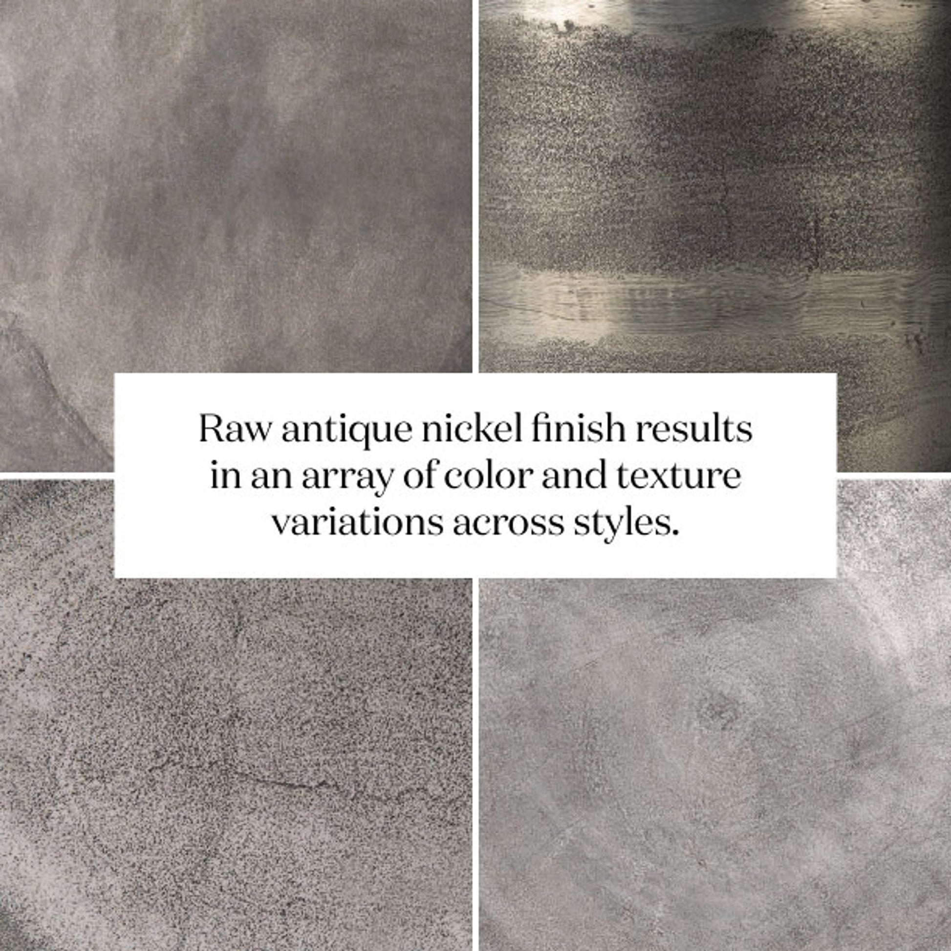 Simone Counter Table by Four Hands in raw antique nickel. Made from aluminum in a modern style.