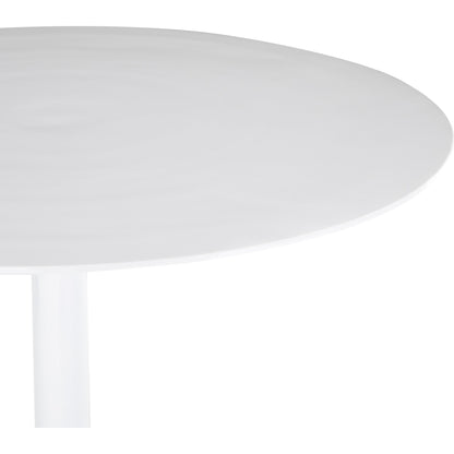 Simone Counter Table by Four Hands in raw antique nickel. Made from aluminum in a modern style.