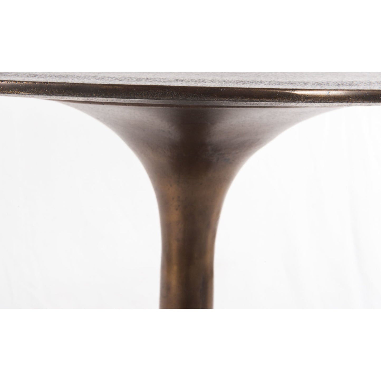 002 S-258385 | Closeup | Tulip Side Table by Four Hands. Made from aluminum in a modern style.
