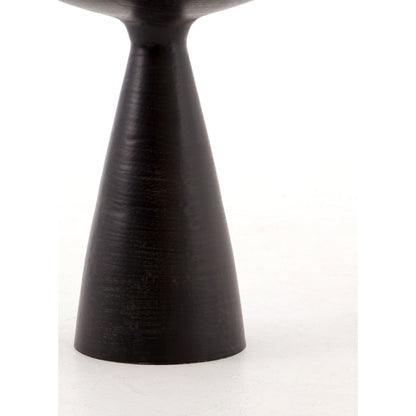 Marlow Mod Pedestal Table by Four Hands. Made from glass, aluminum, engineered hardwood in a modern style.