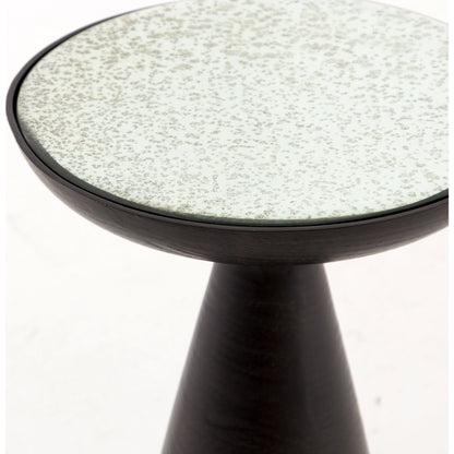 Marlow Mod Pedestal Table by Four Hands. Made from glass, aluminum, engineered hardwood in a modern style.