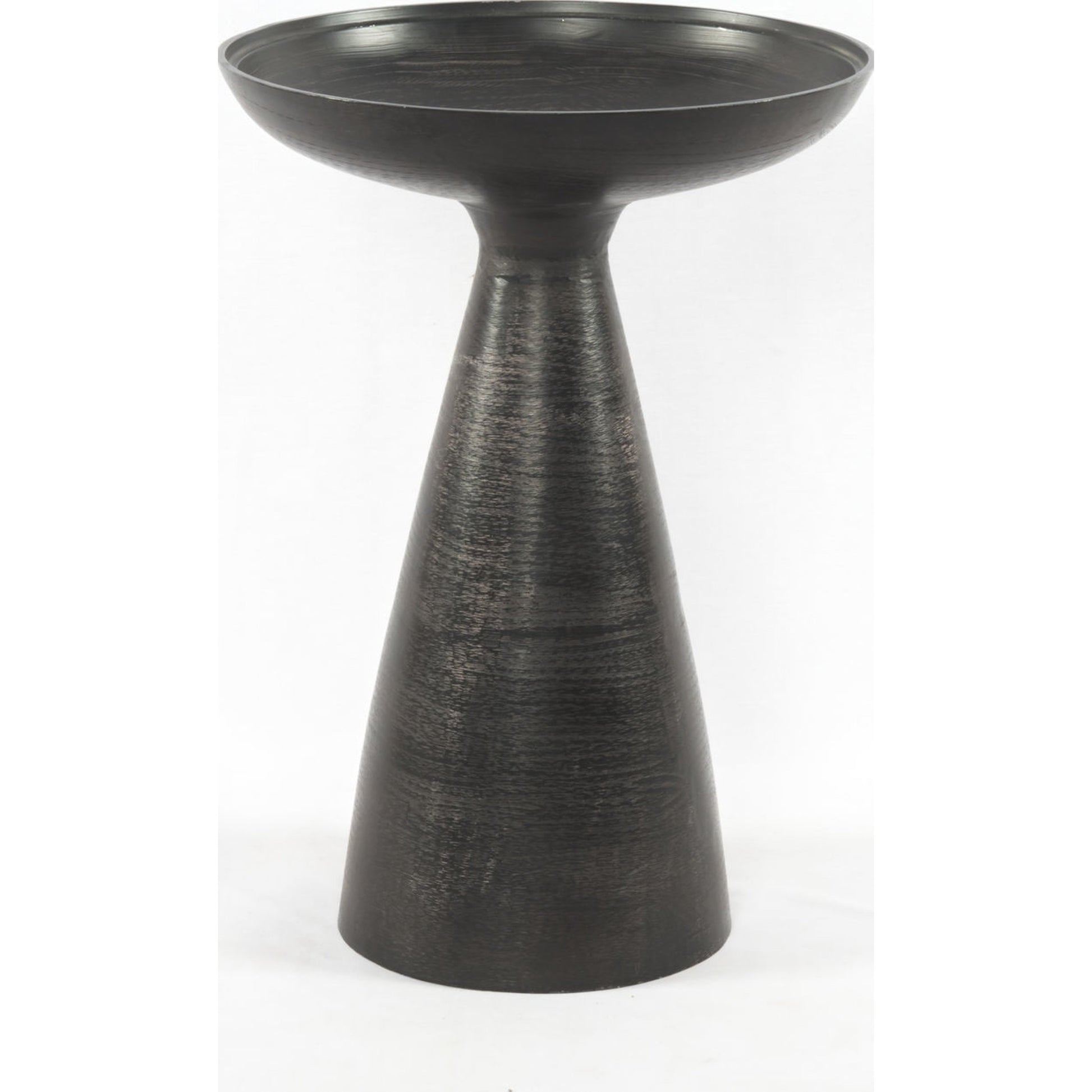 Marlow Mod Pedestal Table by Four Hands. Made from glass, aluminum, engineered hardwood in a modern style.