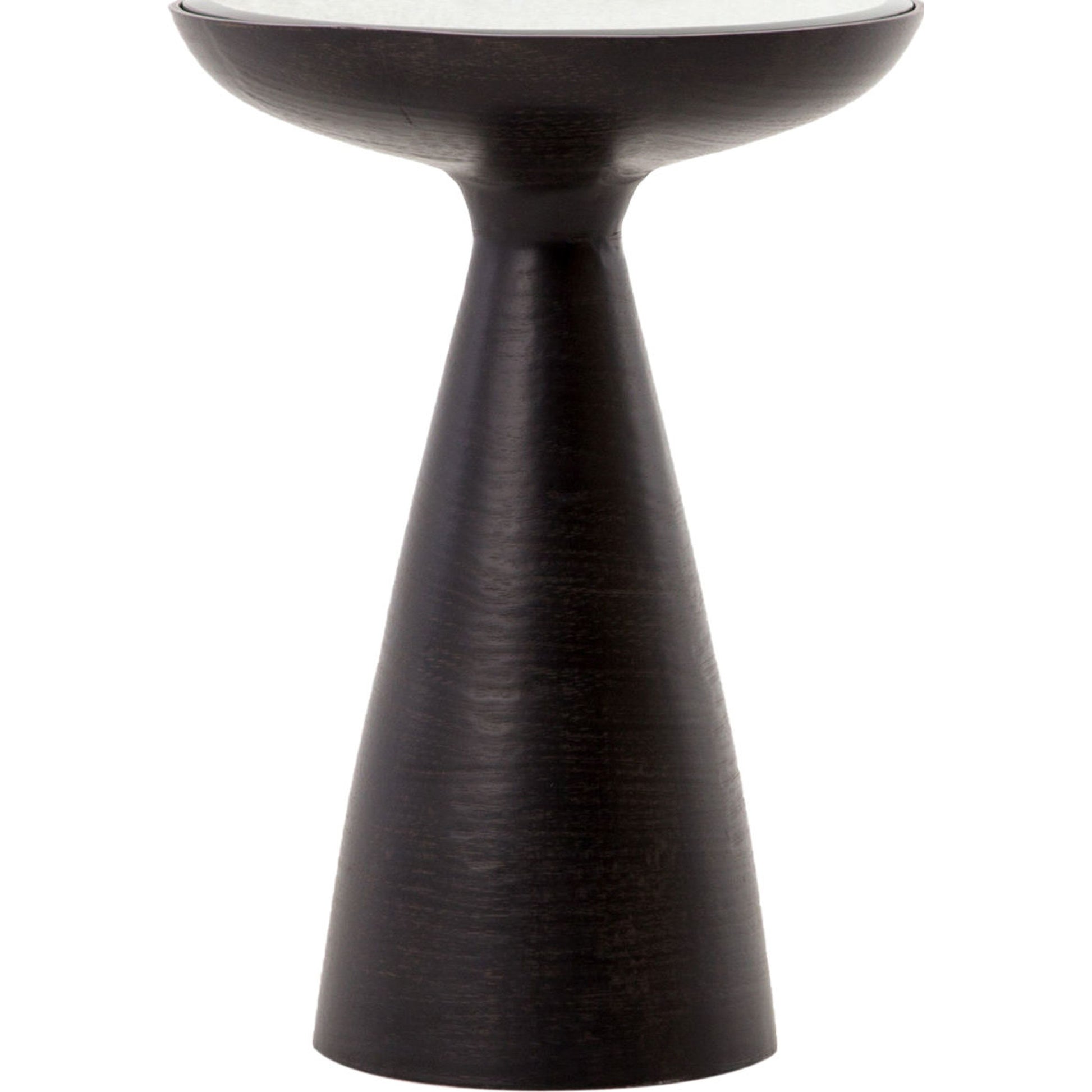Marlow Mod Pedestal Table by Four Hands. Made from glass, aluminum, engineered hardwood in a modern style.