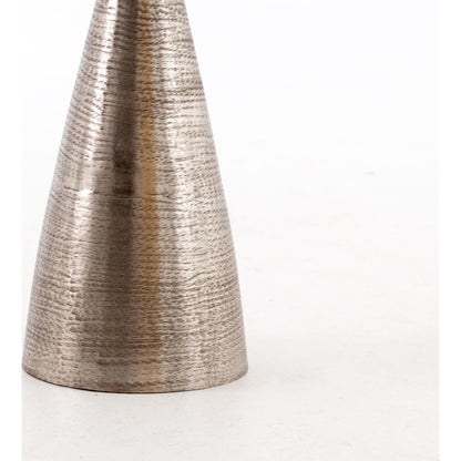 Marlow Mod Pedestal Table by Four Hands. Made from glass, aluminum, engineered hardwood in a modern style.