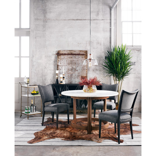 Felix Bar Cart by Four Hands. Made from iron, solid marble in a transitional style.